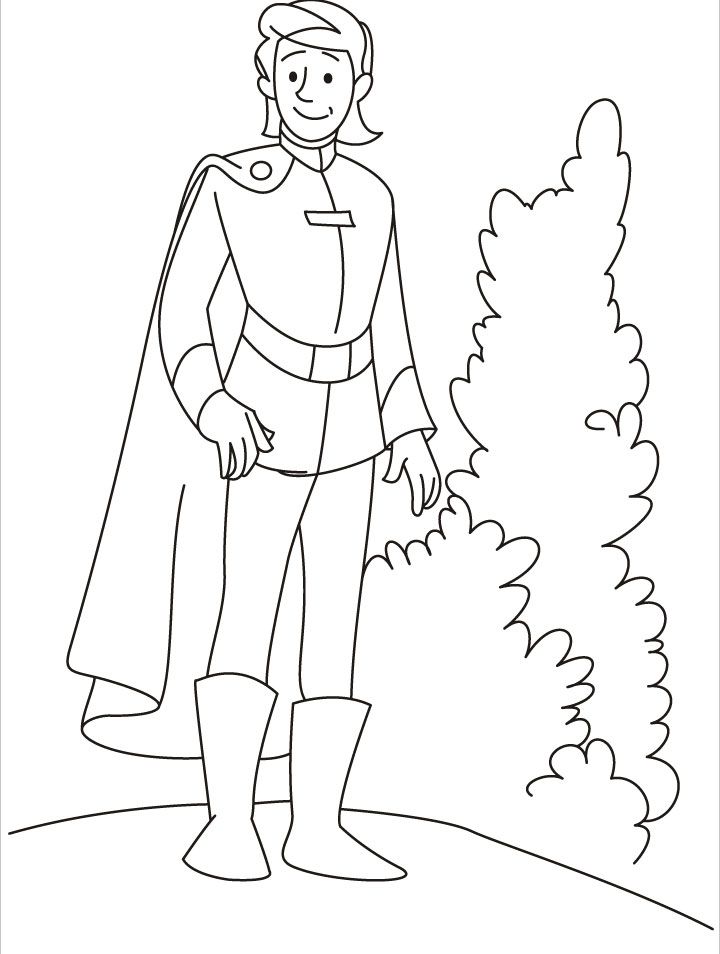 prince picture for coloring - Clip Art Library