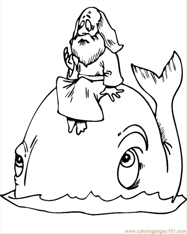 Coloring Pages Bible Story Coloring  (Mammals  Whale