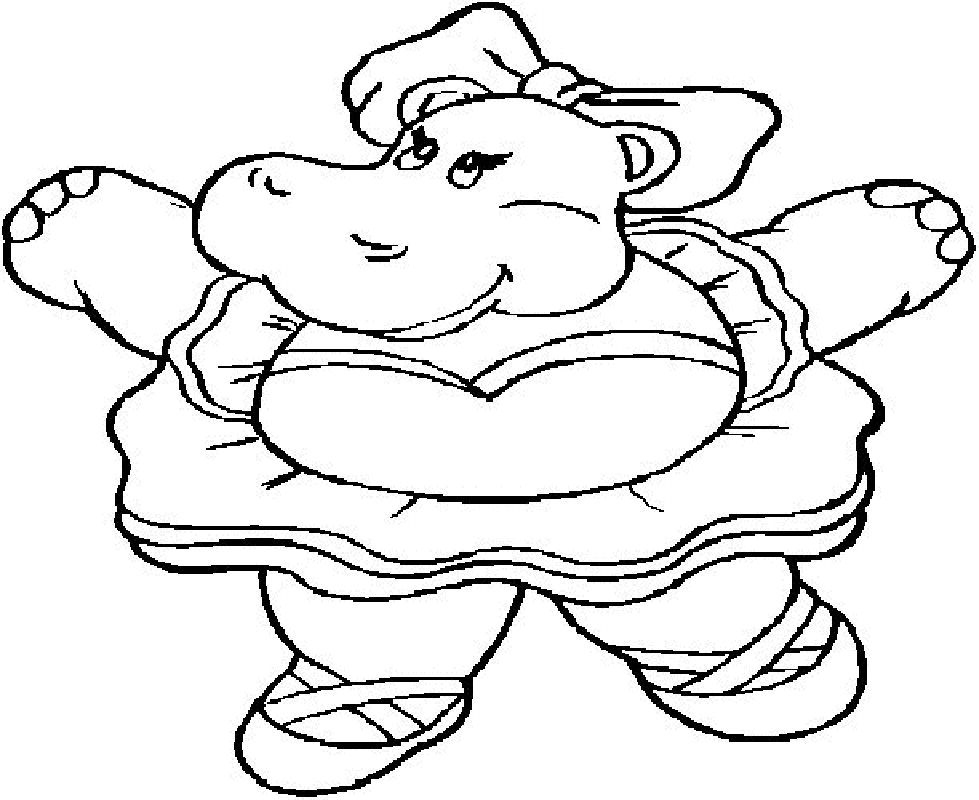 Hippo Coloring Page | Free Printable Coloring Pages