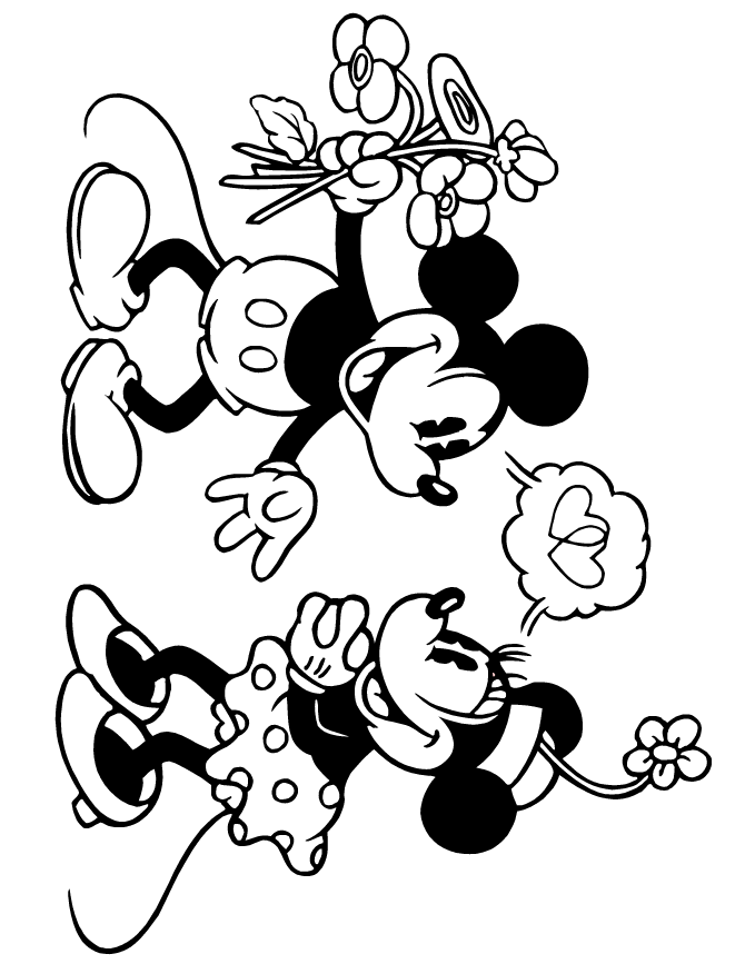 Search Results Coloring Pages Mickey And Minnie Mouse