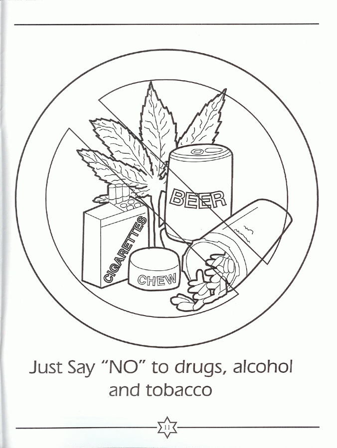 say no to drugs coloring pages Clip Art Library