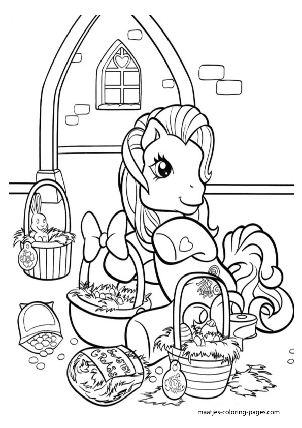  My Little Pony Coloring Page Easter Egg - My Little
