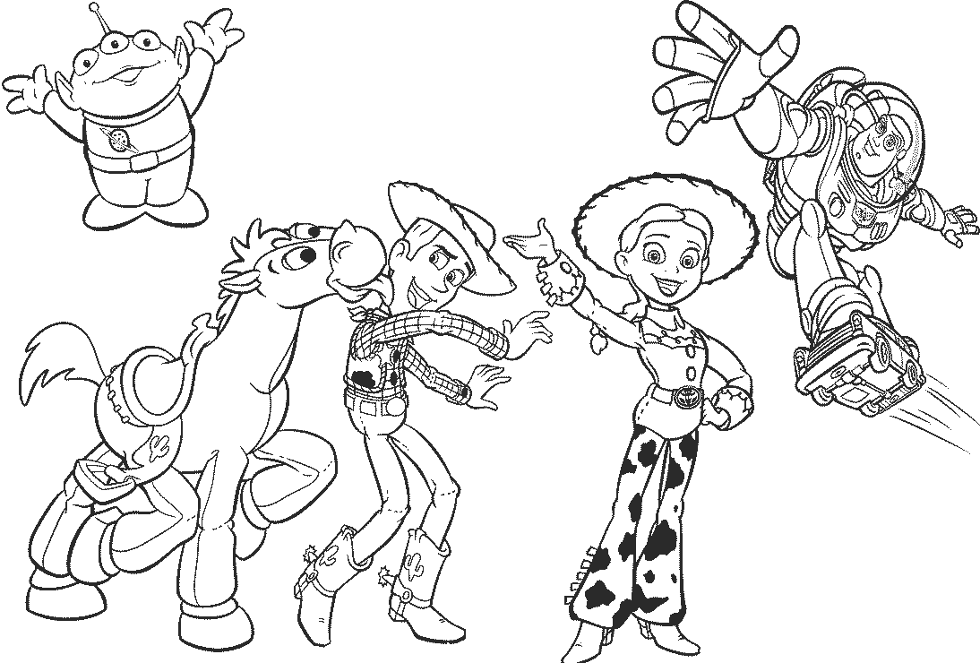 toy story 2 coloring pages
