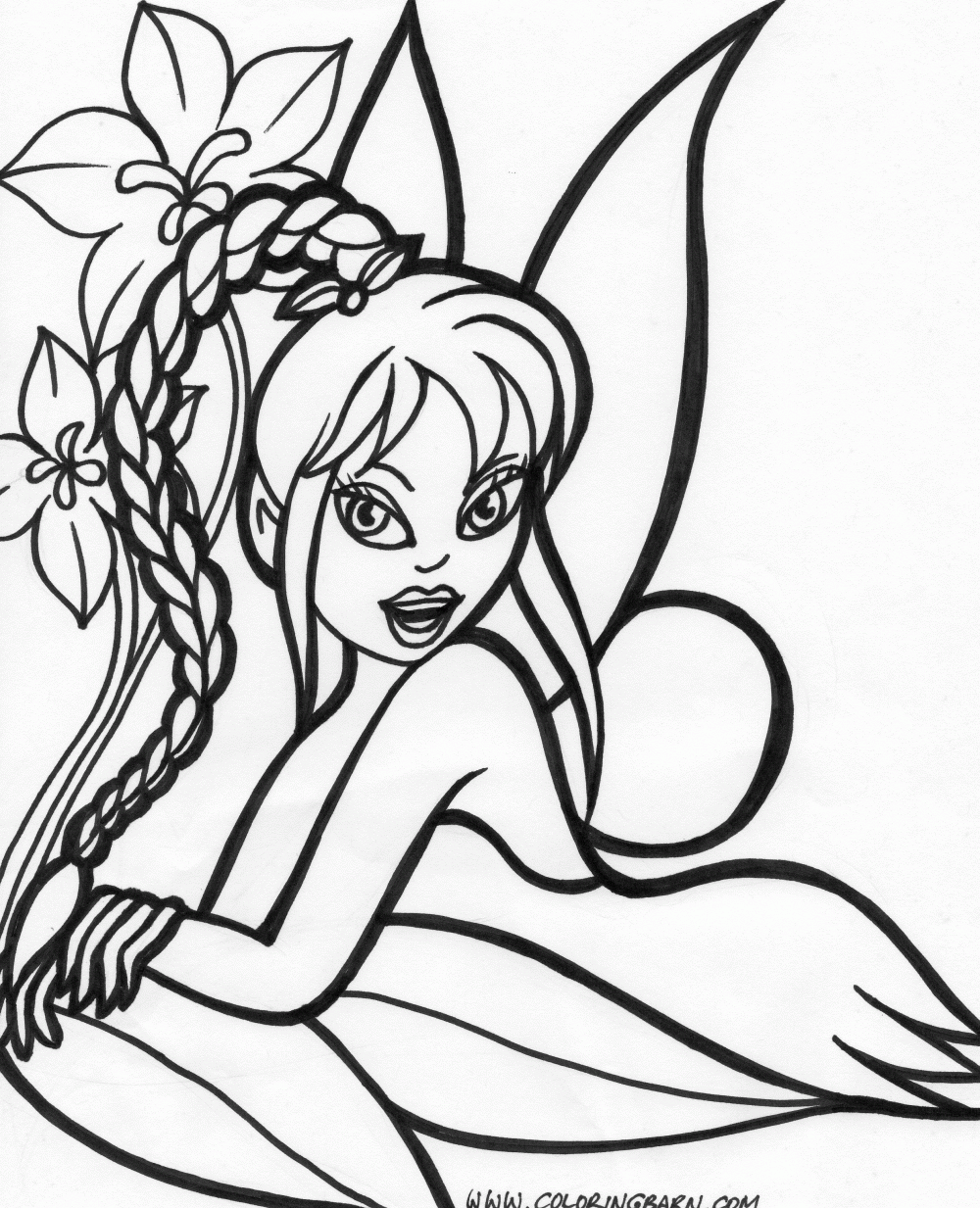Free Fairy Coloring Pages Free Printable Download Free Fairy Coloring