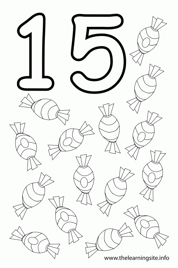 Free Number 15 Coloring Page Download Free Number 15 Coloring Page Png 