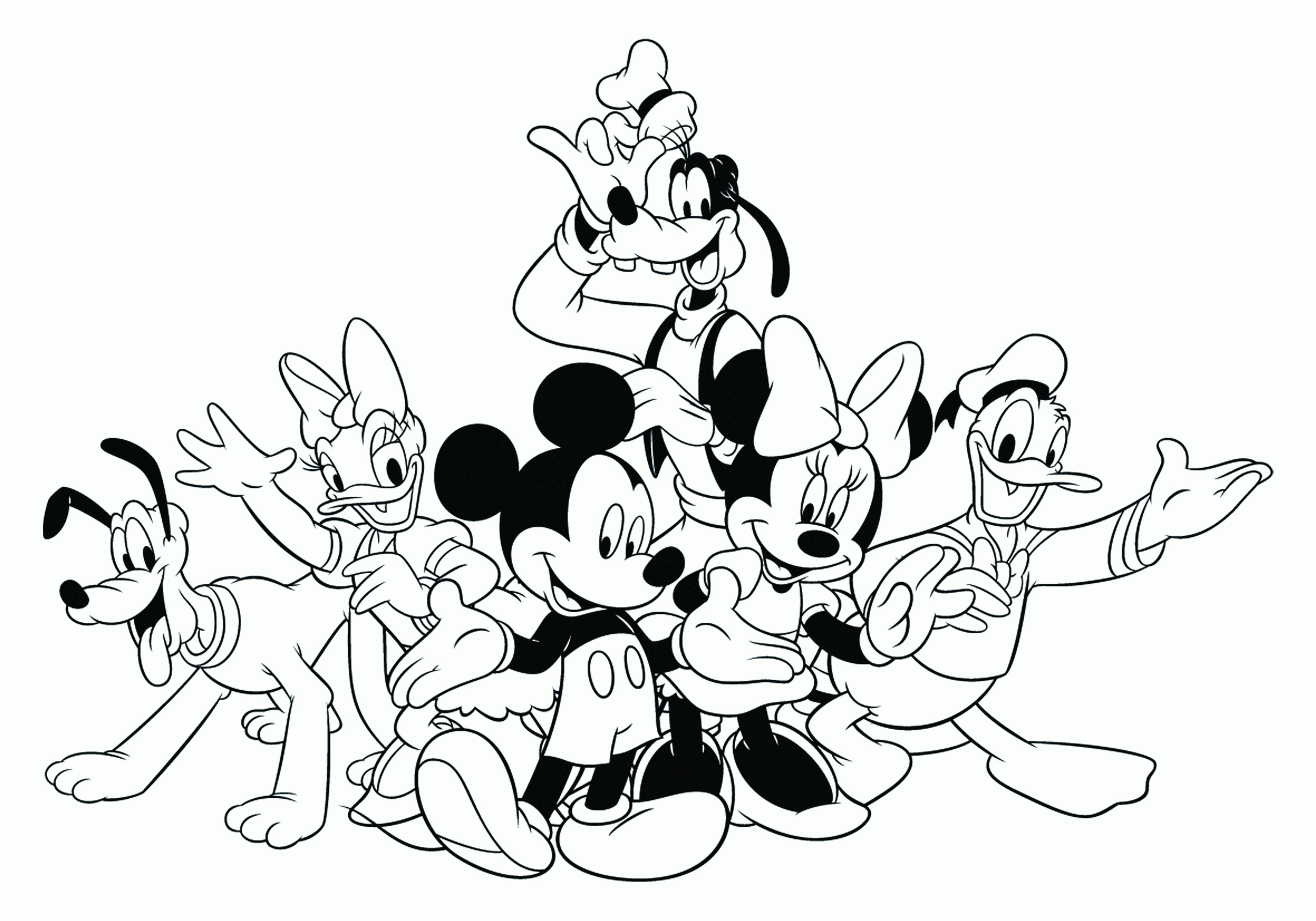 disney coloring pages mickey mouse and friends   Clip Art Library