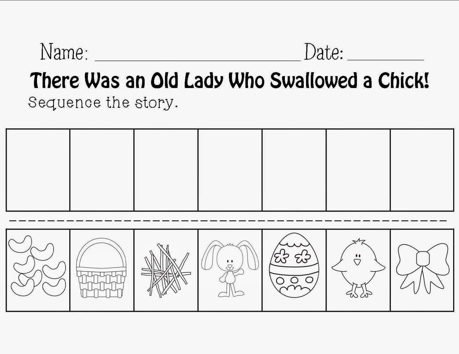Free There Was An Old Lady Who Swallowed A Fly Coloring Page Download
