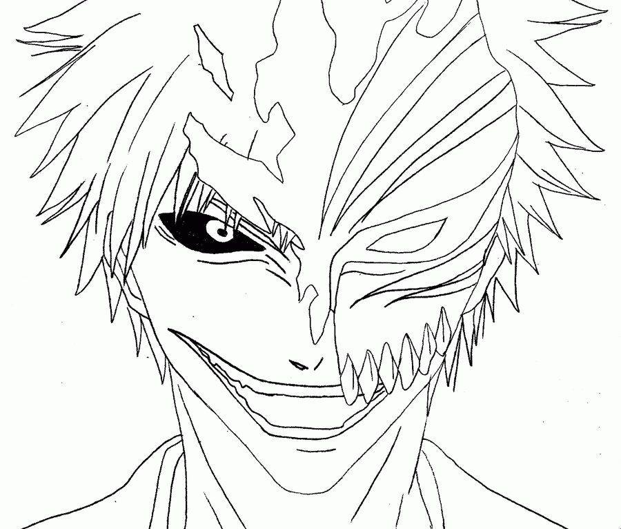 Clip Arts Related To : bleach anime coloring pages. 