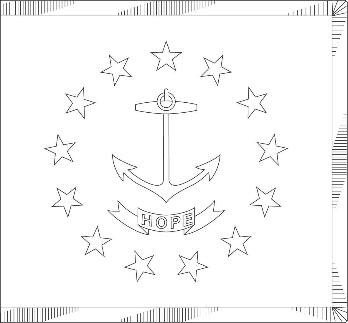 World Flags Coloring Sheets 6