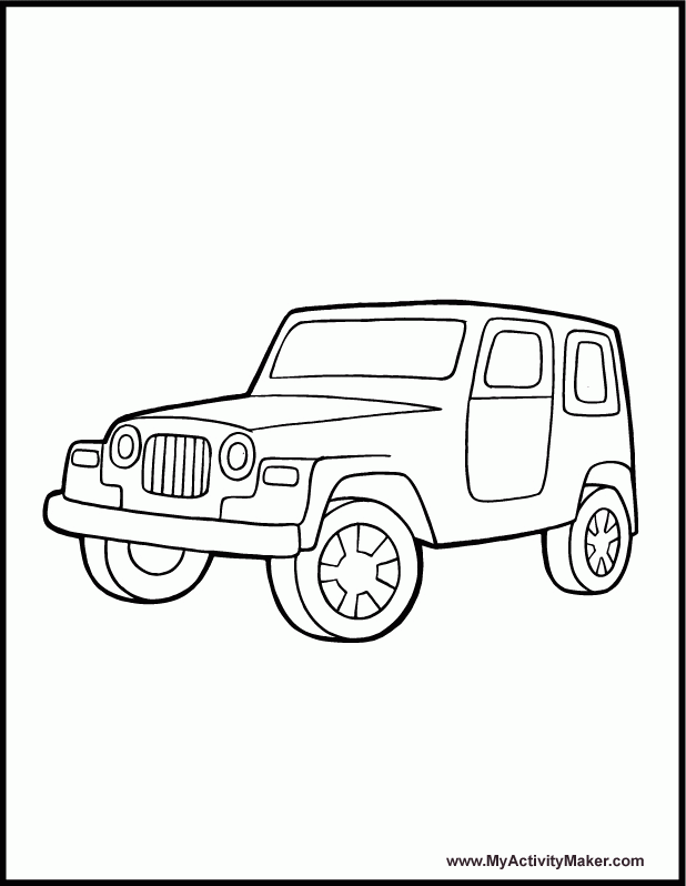 Draw A Jeep Easy Clip Art Library