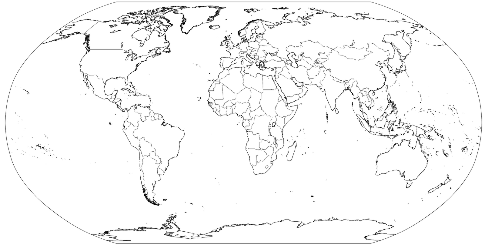 Free World Map Coloring Page For Kids Download Free World Map