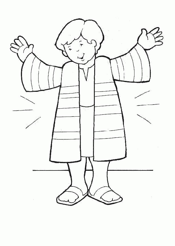 Free Josephs Coat Of Many Colors Coloring Page, Download Free Josephs