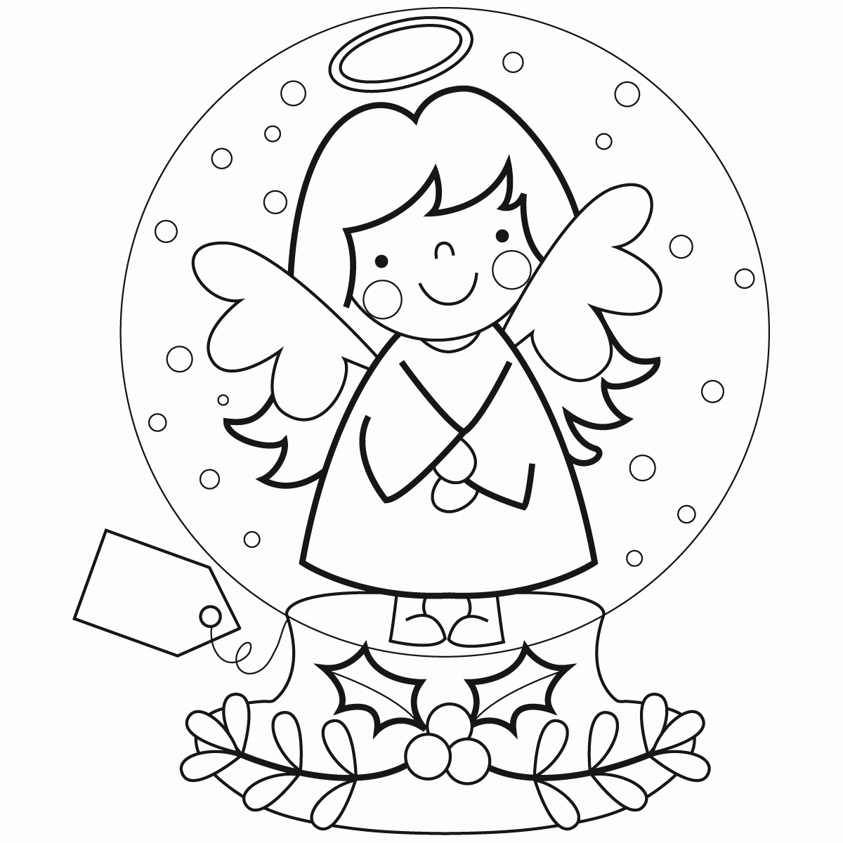 Free Snow Globe Coloring Page Download Free Snow Globe Coloring Page