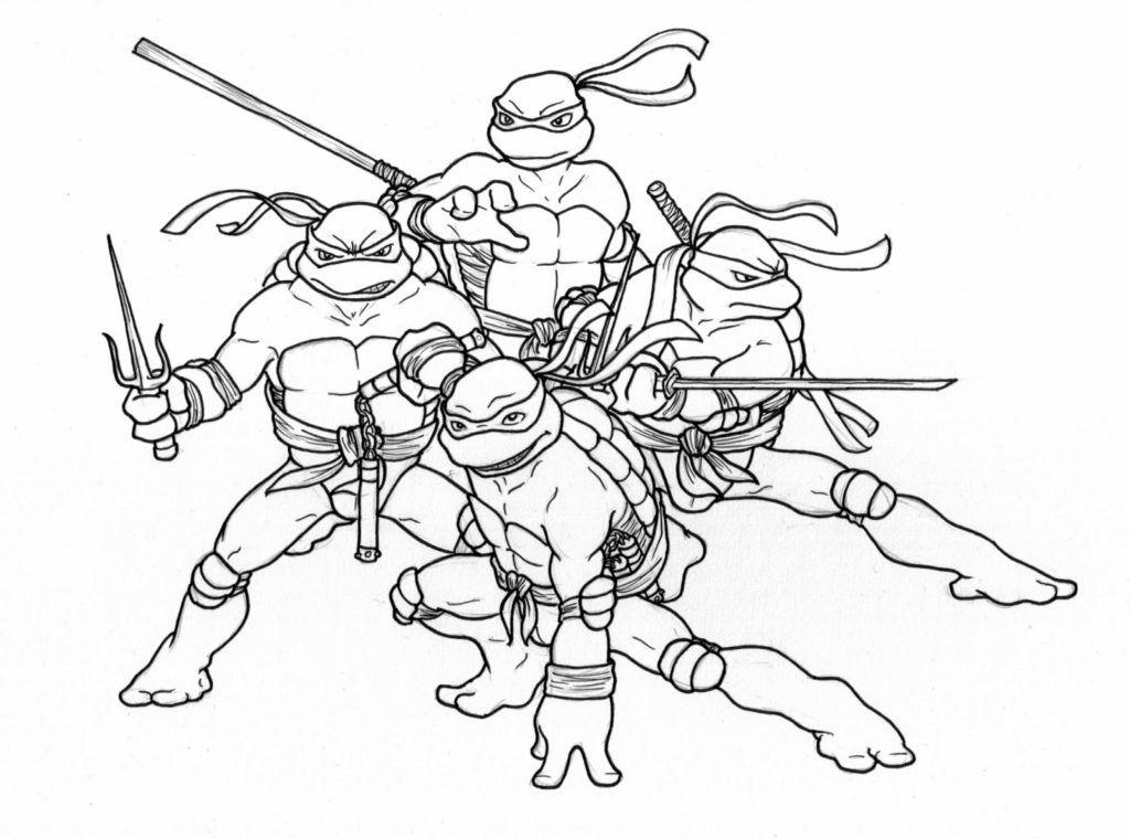 Coloring Pages: Tmnt Coloring Pages Pictures Colorine Teenage