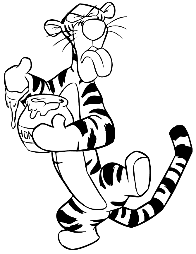 Tigger babe Colouring Pages