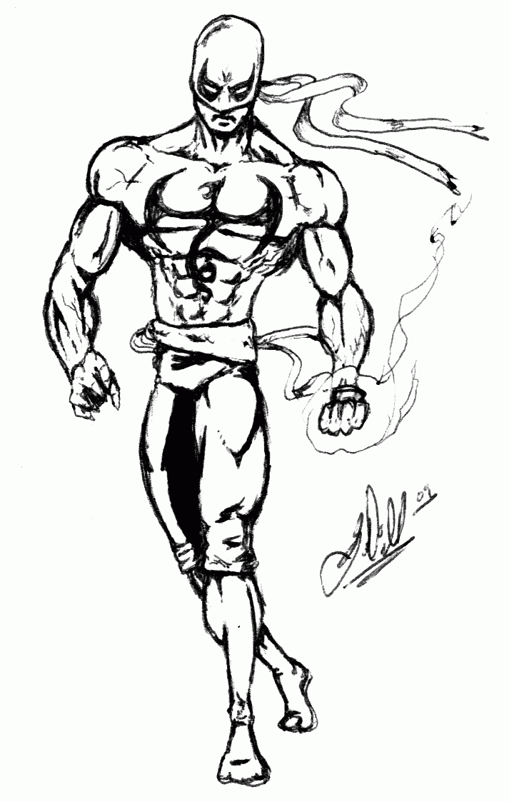 Iron Fist Fanart Sketch by gwdill
