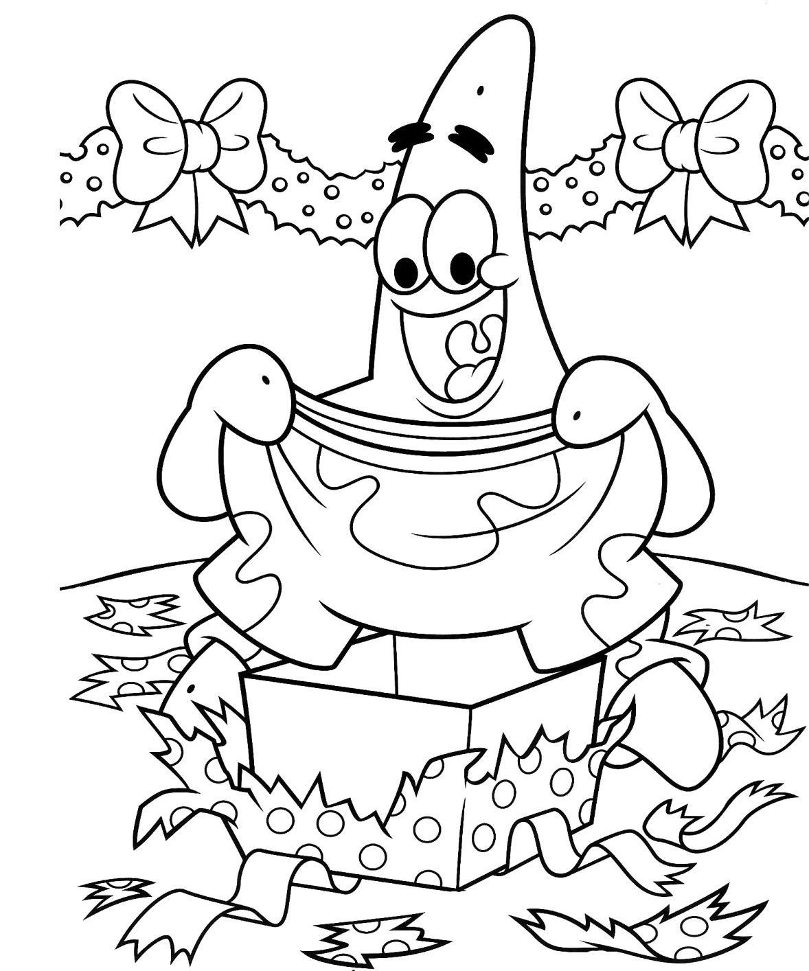 Free Spongebob Christmas Coloring Pages Free Printable Download Free 