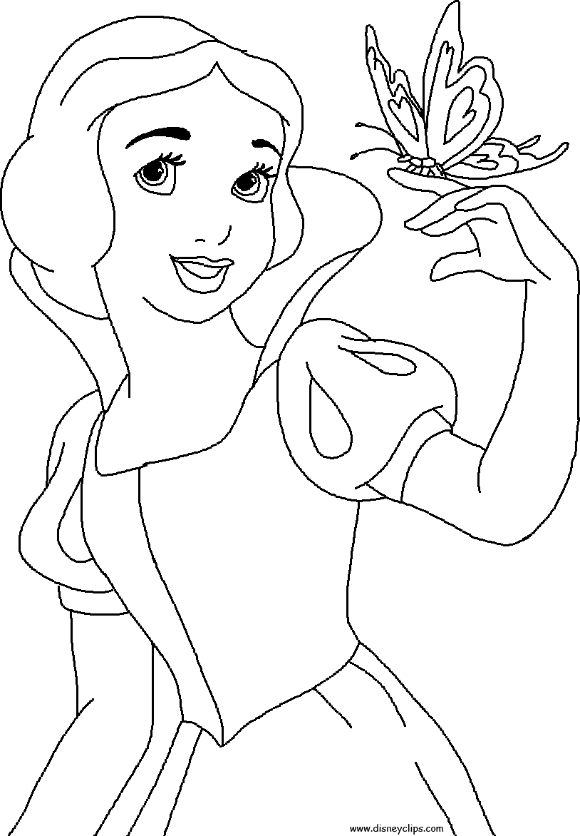snow white coloring pages   Clip Art Library