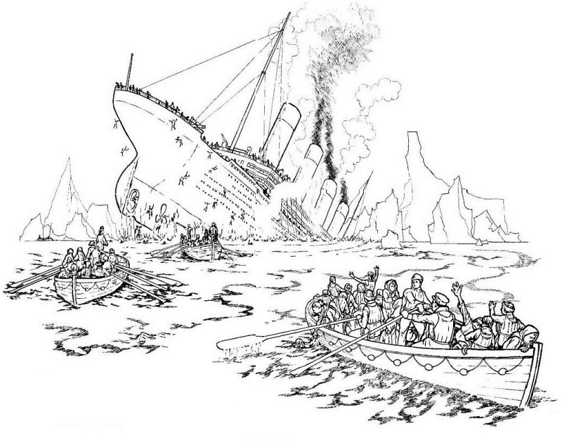 Titanic Colouring Pages 