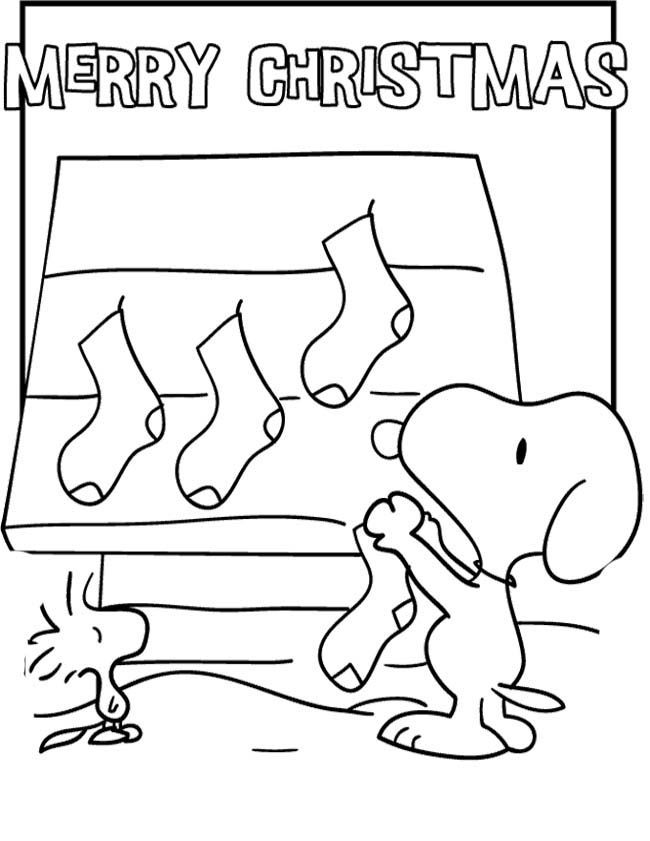  Snoopy Christmas Coloring Pages - Its The Great
