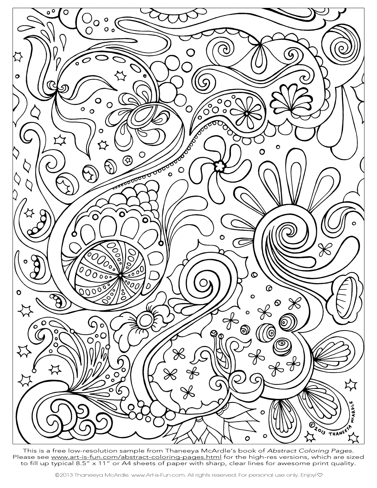 Free Adult Coloring Pages: Detailed Printable Coloring Pages