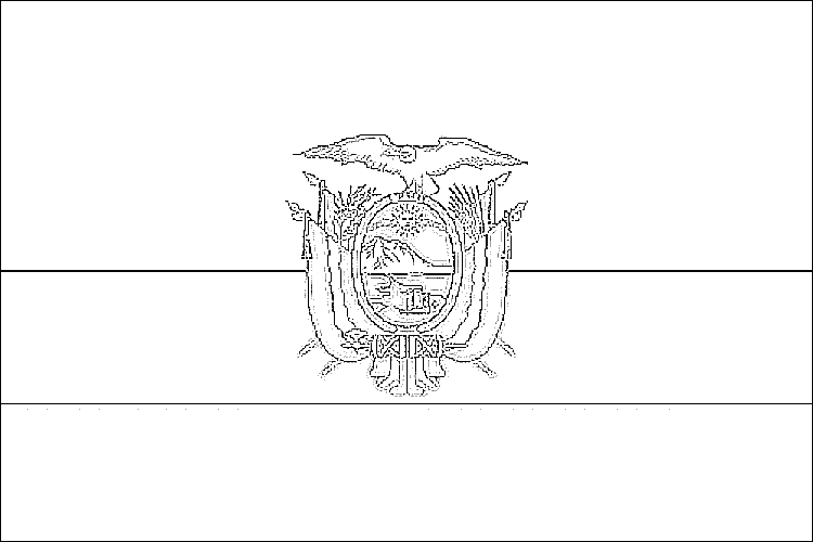 Coloring Page Ecuador Flag Clip Art Library