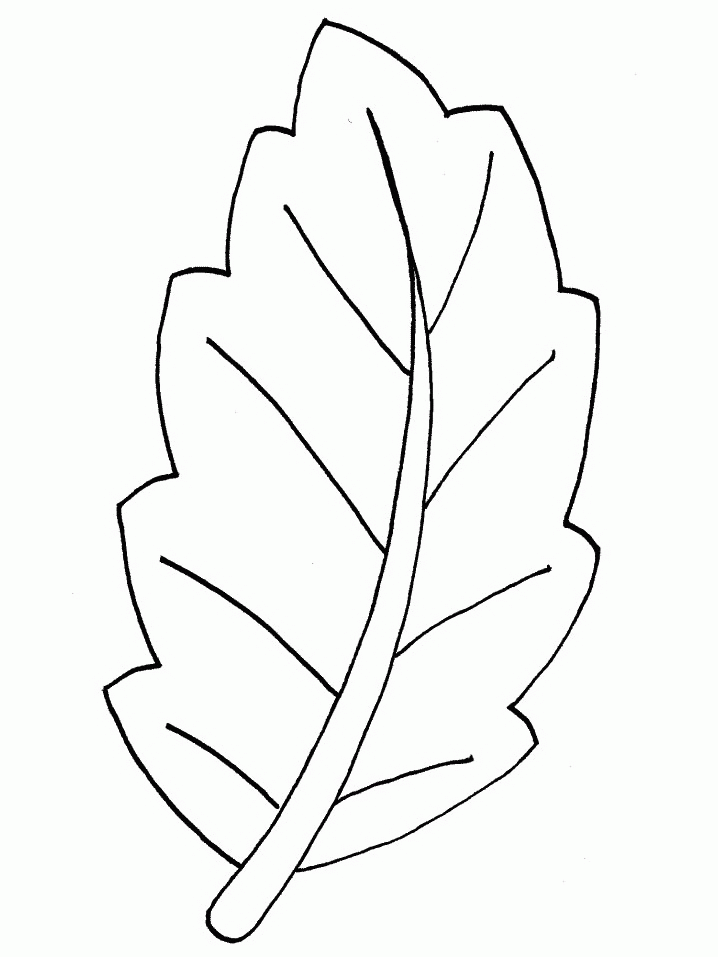 leaves cartoon colouring - Clip Art Library