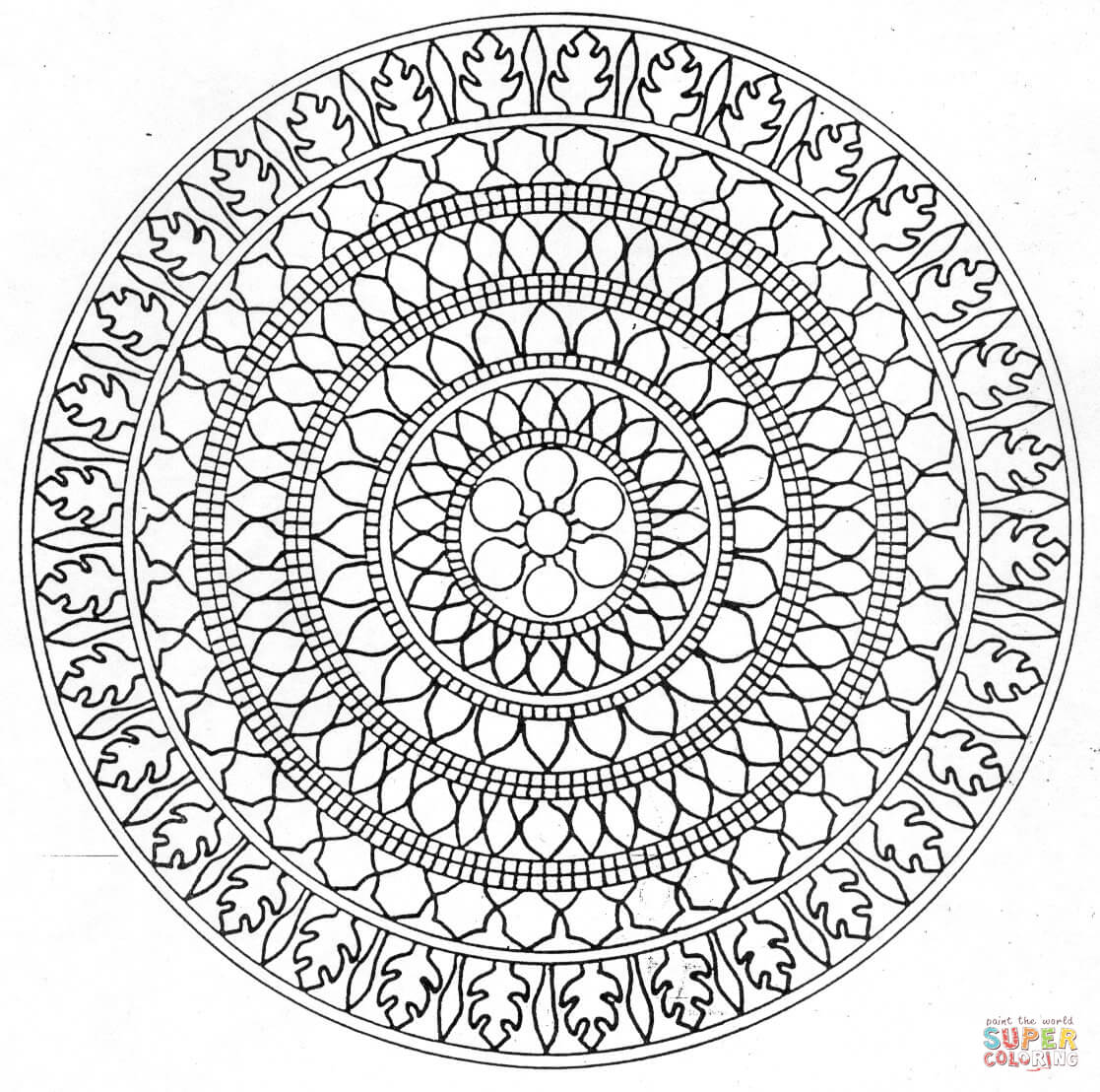 Free Mandala Coloring Pages Advanced Level Printable, Download Free