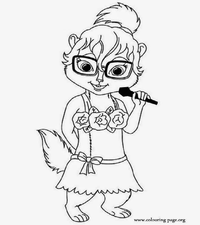 Free Brittany Chipmunk Coloring Pages, Download Free Brittany Chipmunk