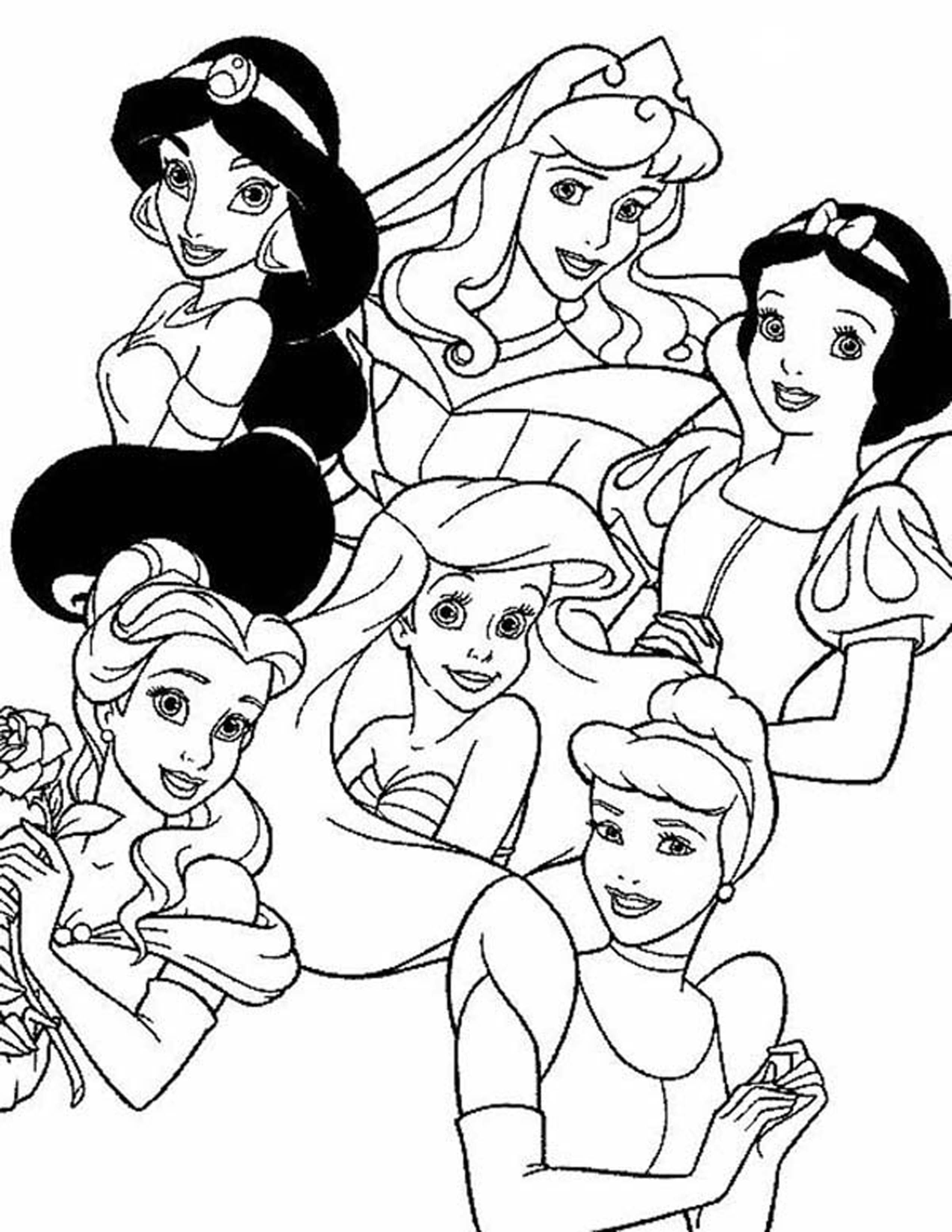 Free Princess Coloring Pages , Download Free Princess Coloring Pages