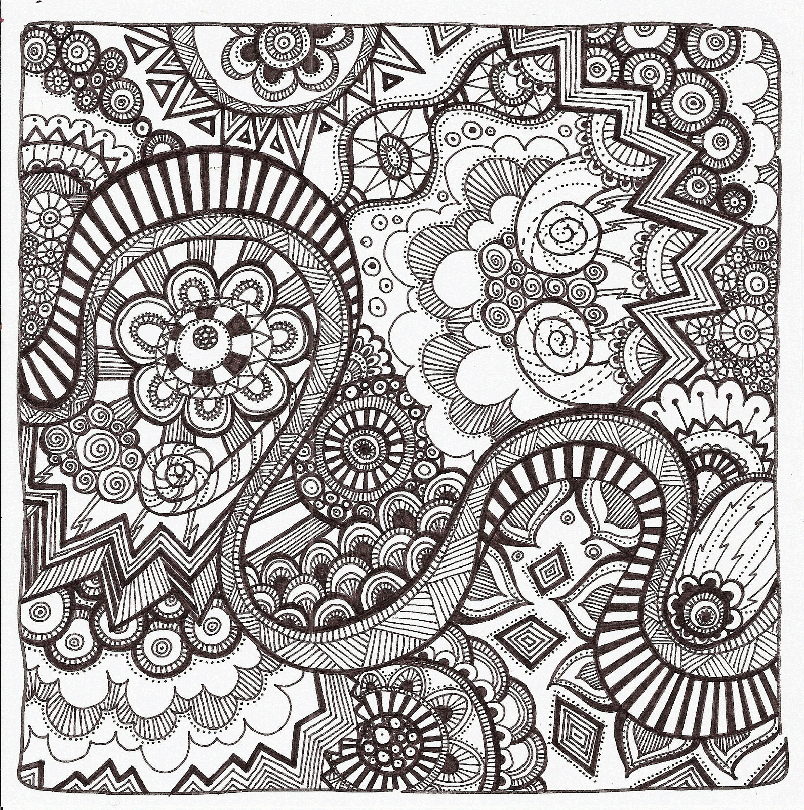 Free Zentangle Coloring Pages, Download Free Zentangle Coloring Pages