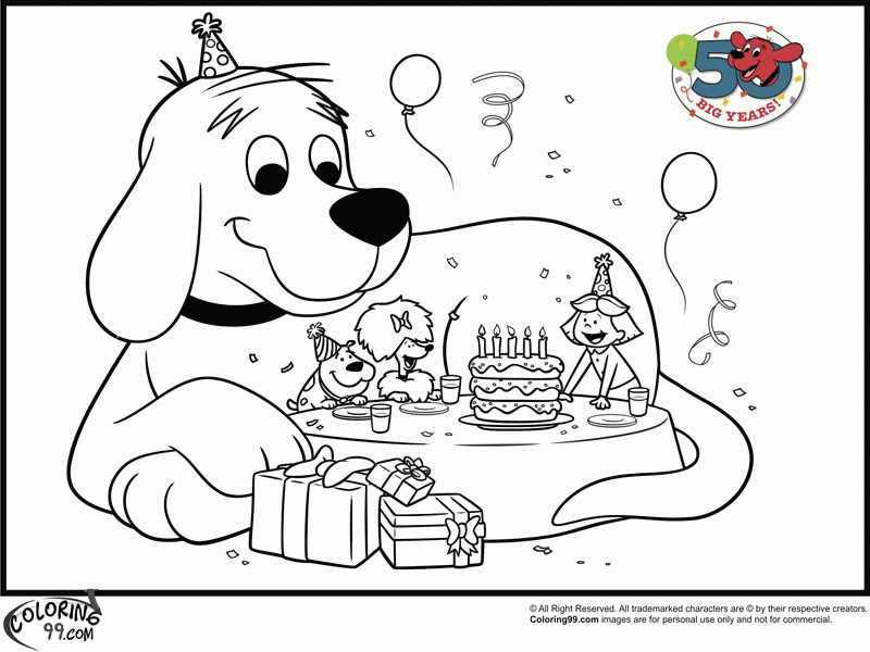 Clifford Coloring Page  