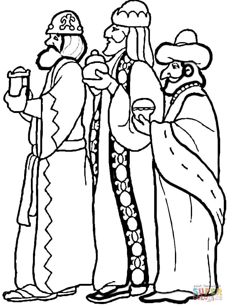 Wise Men coloring page | Free Printable Coloring Pages