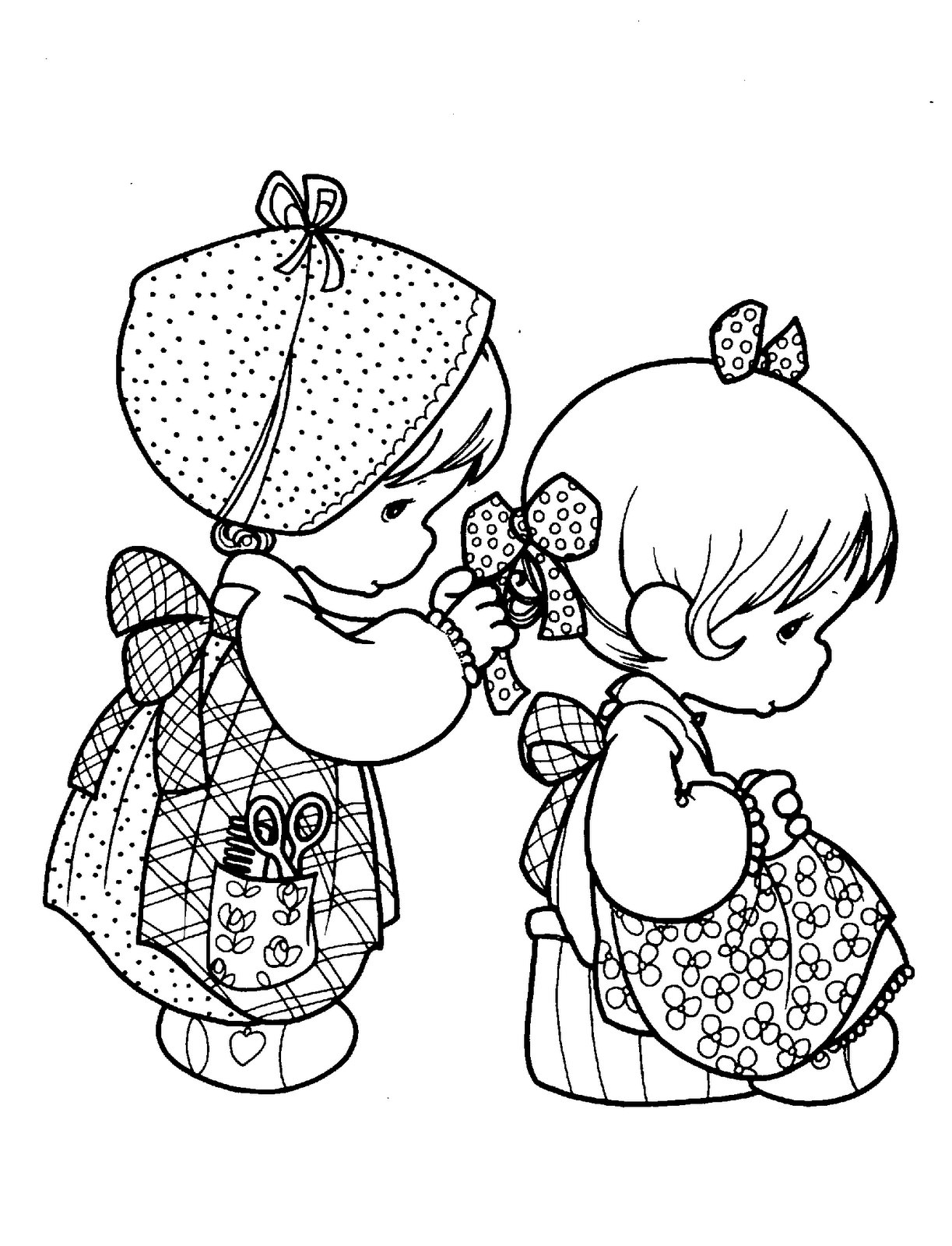 Friend Precious Moments Coloring Pages Clip Art Library