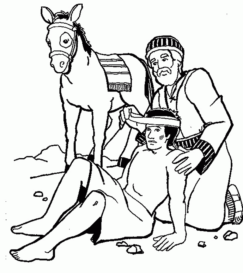 good samaritan coloring page | Coloring Picture HD For Kids