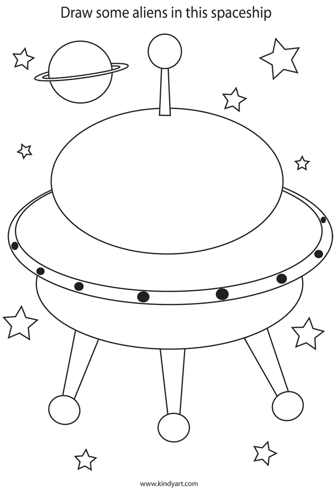 Clipart Library - Free alien, spaceship, spacesuit, moon, planets