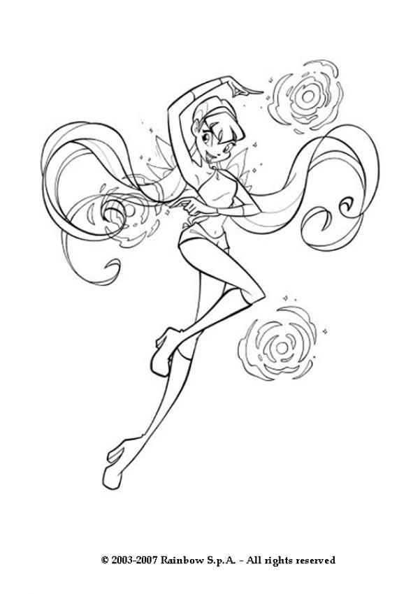 STELLA coloring pages - Stella the Winx Club fairy
