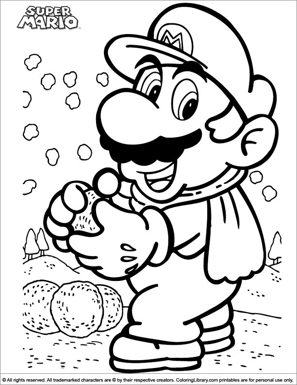 Free Printable Mario Brothers Coloring Pages, Download Free Printable