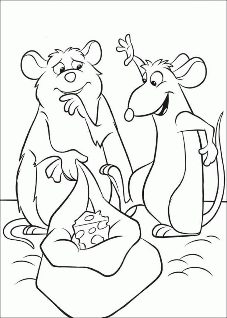 Ratatouille Remy And Emile Printable Coloring Pages 