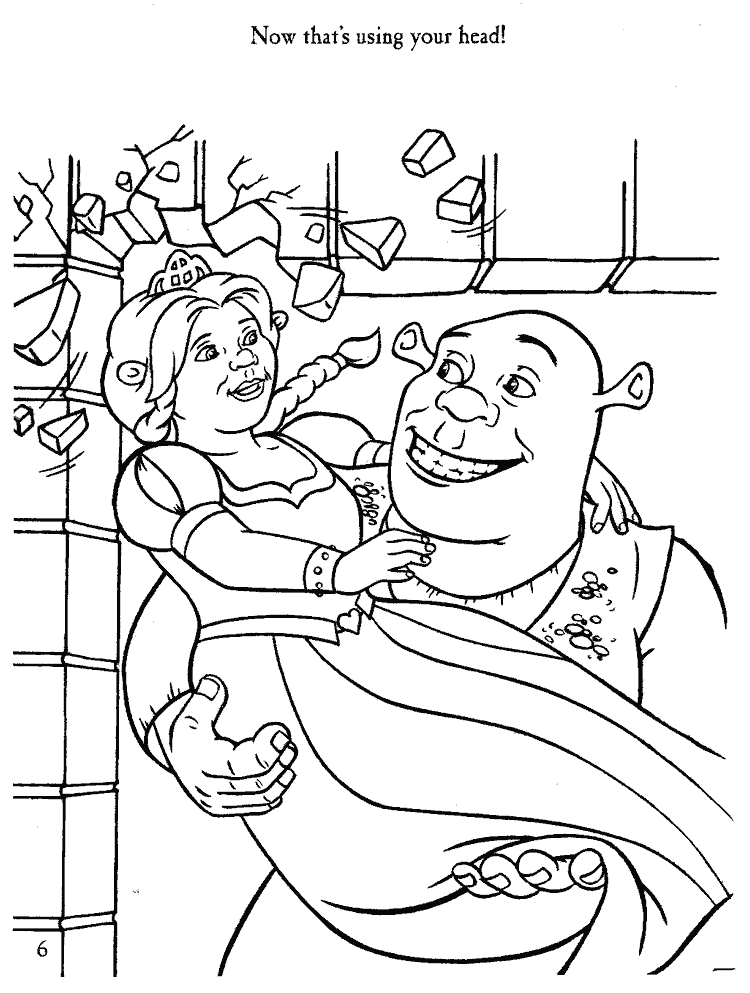 shrek 2 Colouring Pages