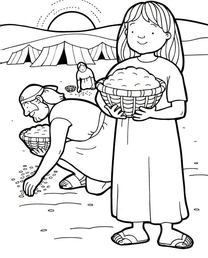 Manna Coloring Page | Childrens Ministry