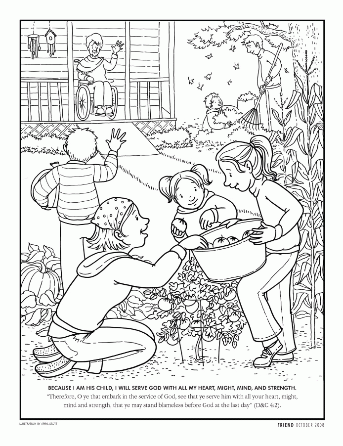 Coloring Page - Friend Oct. - friend