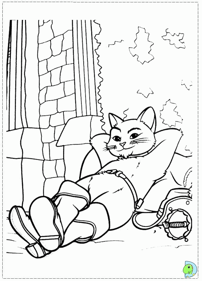 Puss In Boots Coloring Pages