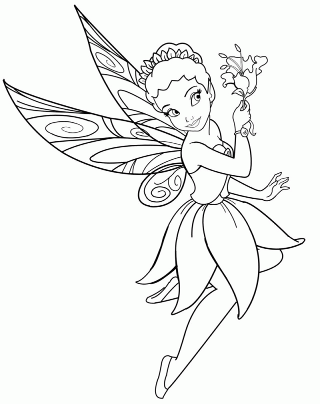 Disney Fairy Periwinkle Coloring Pages Free Coloring Page