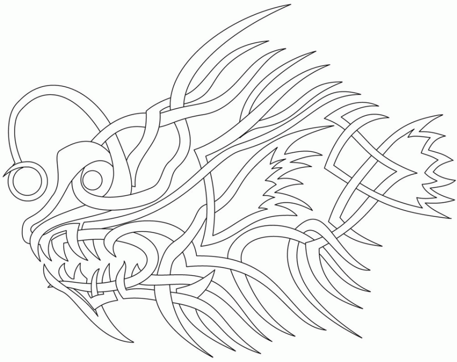 Celtic Knot Angler Fish By KnotYourWorld 