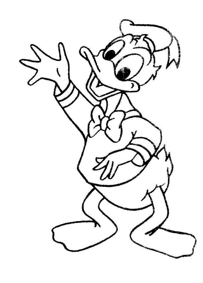 Donald Duck Coloring Pages Printable