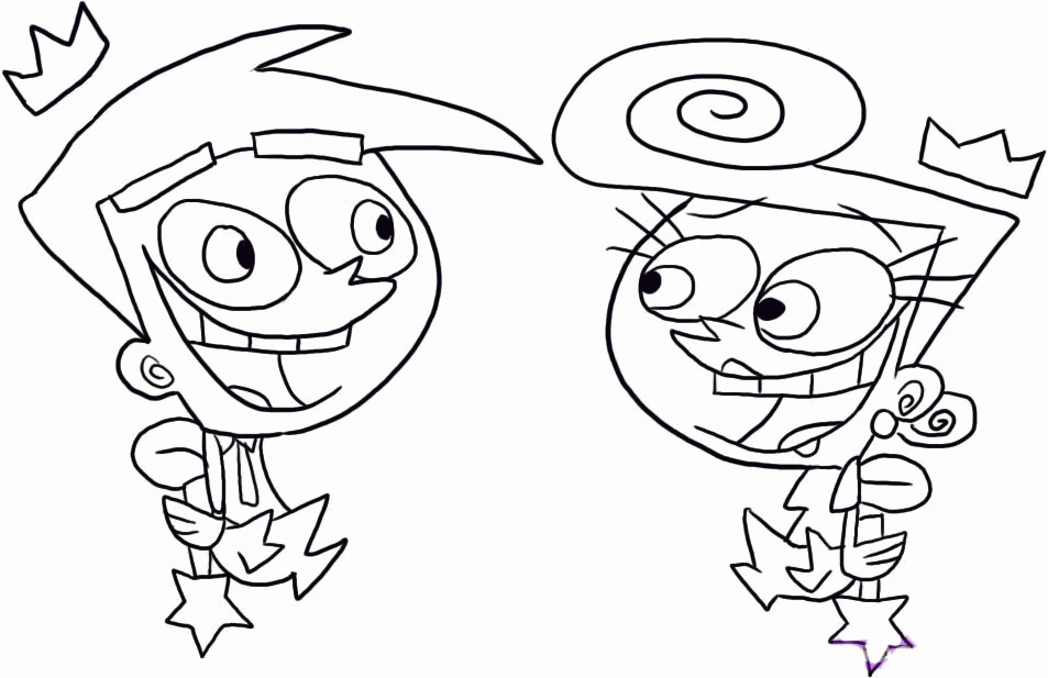Coloring Pages Fairly Odd Parents |Clipart Library