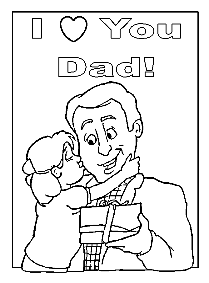 Fathers Day Coloring Pages 