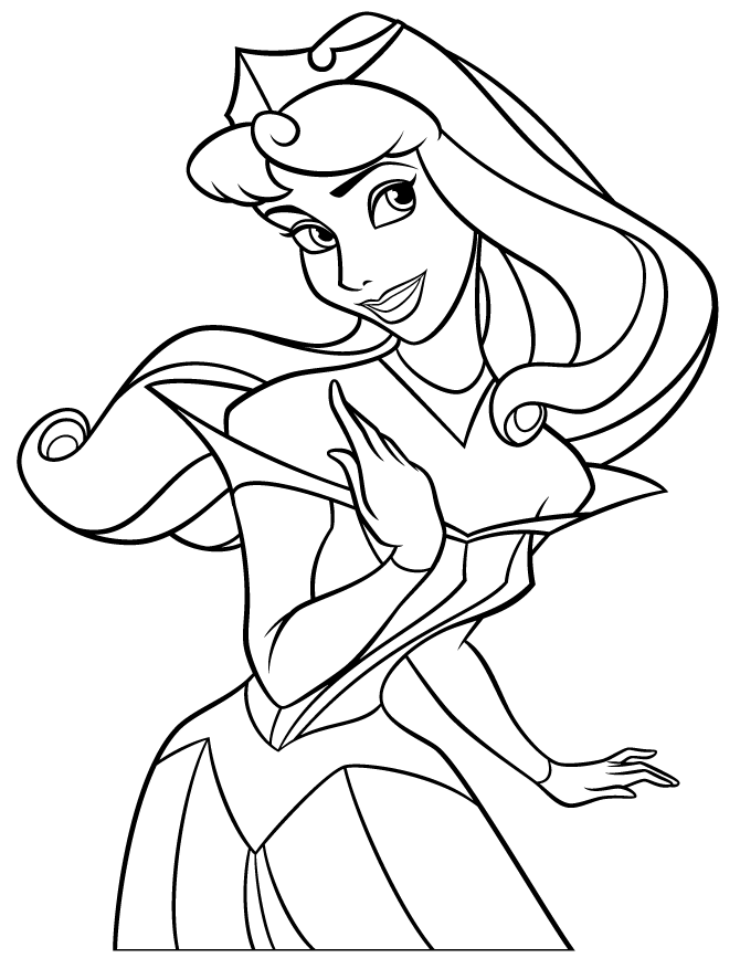 most Beautiful Princess Aurora Coloring Pages For Girls | Great