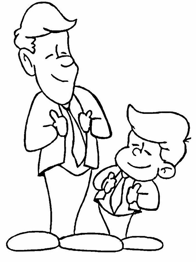 I Love You Dad Fathers Day| Coloring Pages for Kids | Free